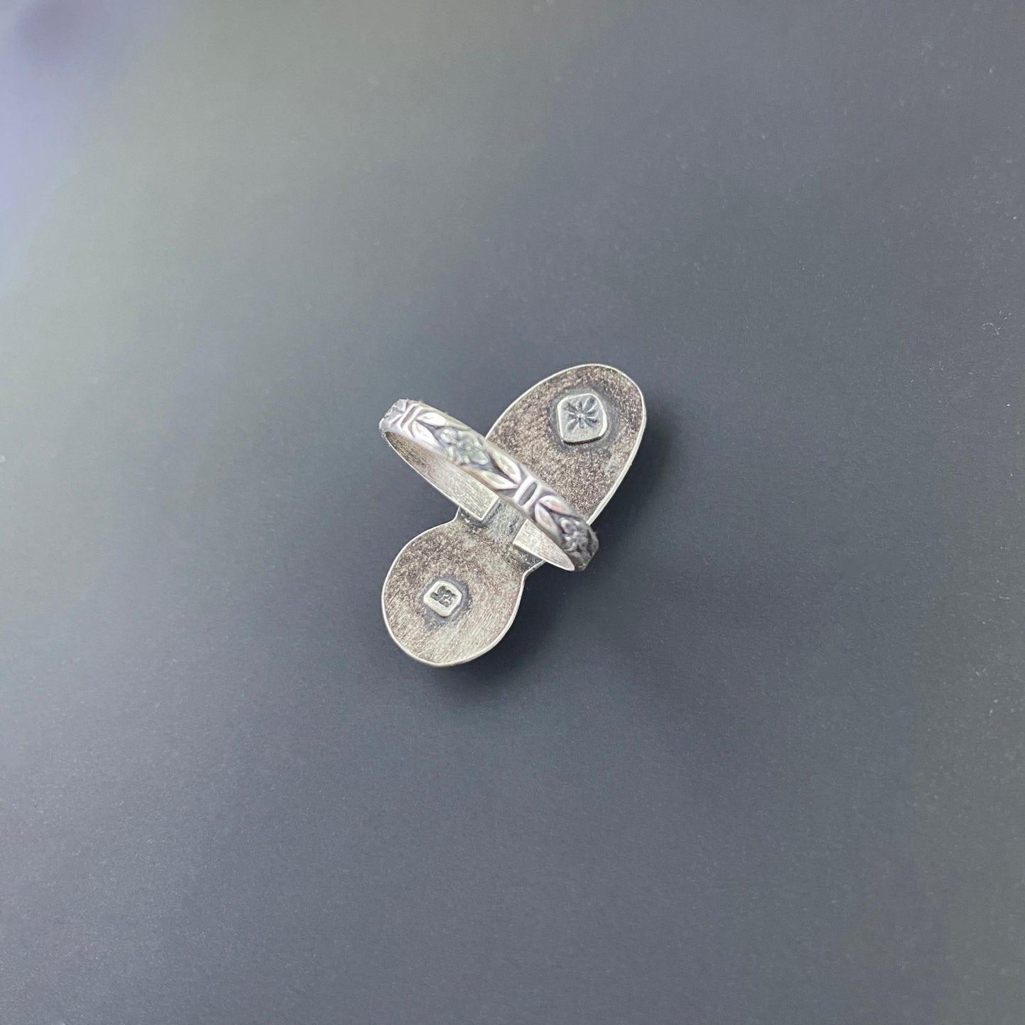 Pietersite and Citrine Ring in Sterling Silver (Size 7)