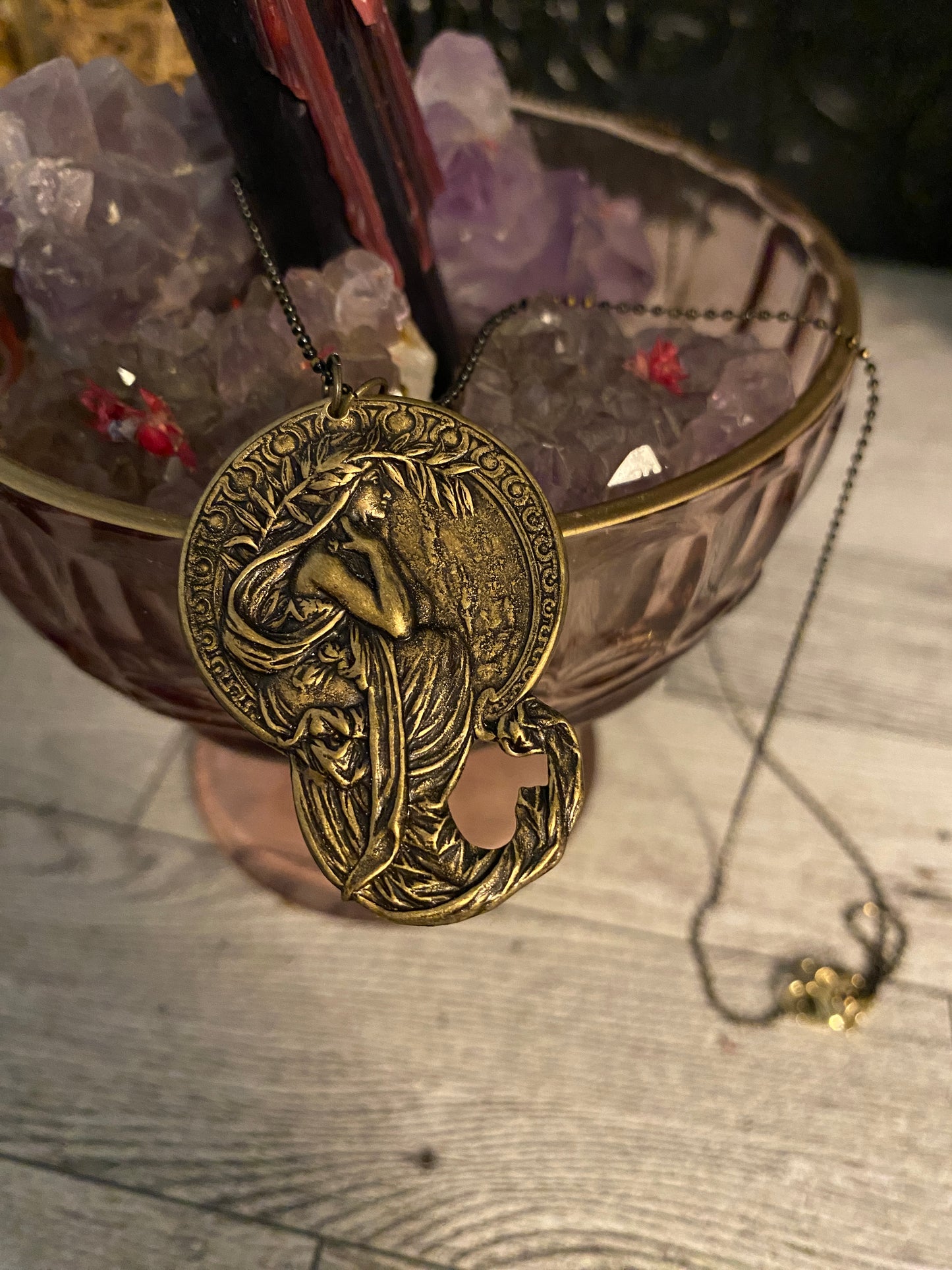 Brass Demeter Necklace