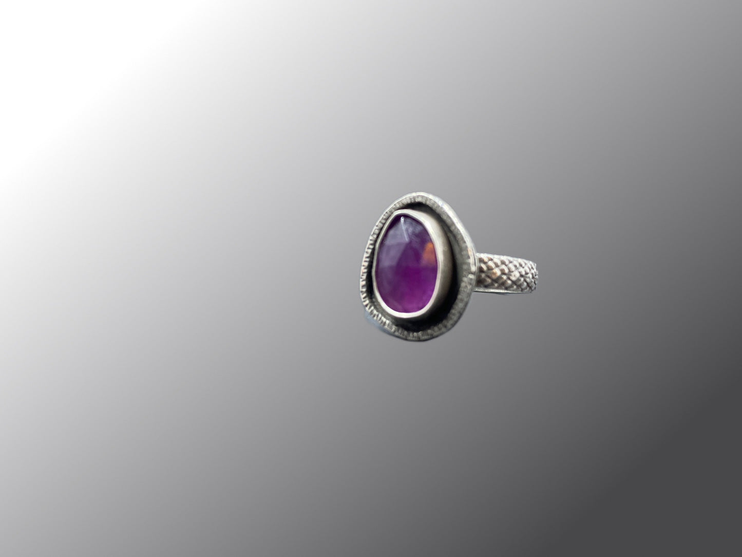 Sterling Fluorite Ring (size 9)