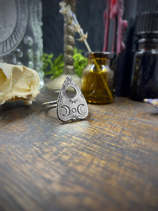Mini Planchette Ring Sterling Silver