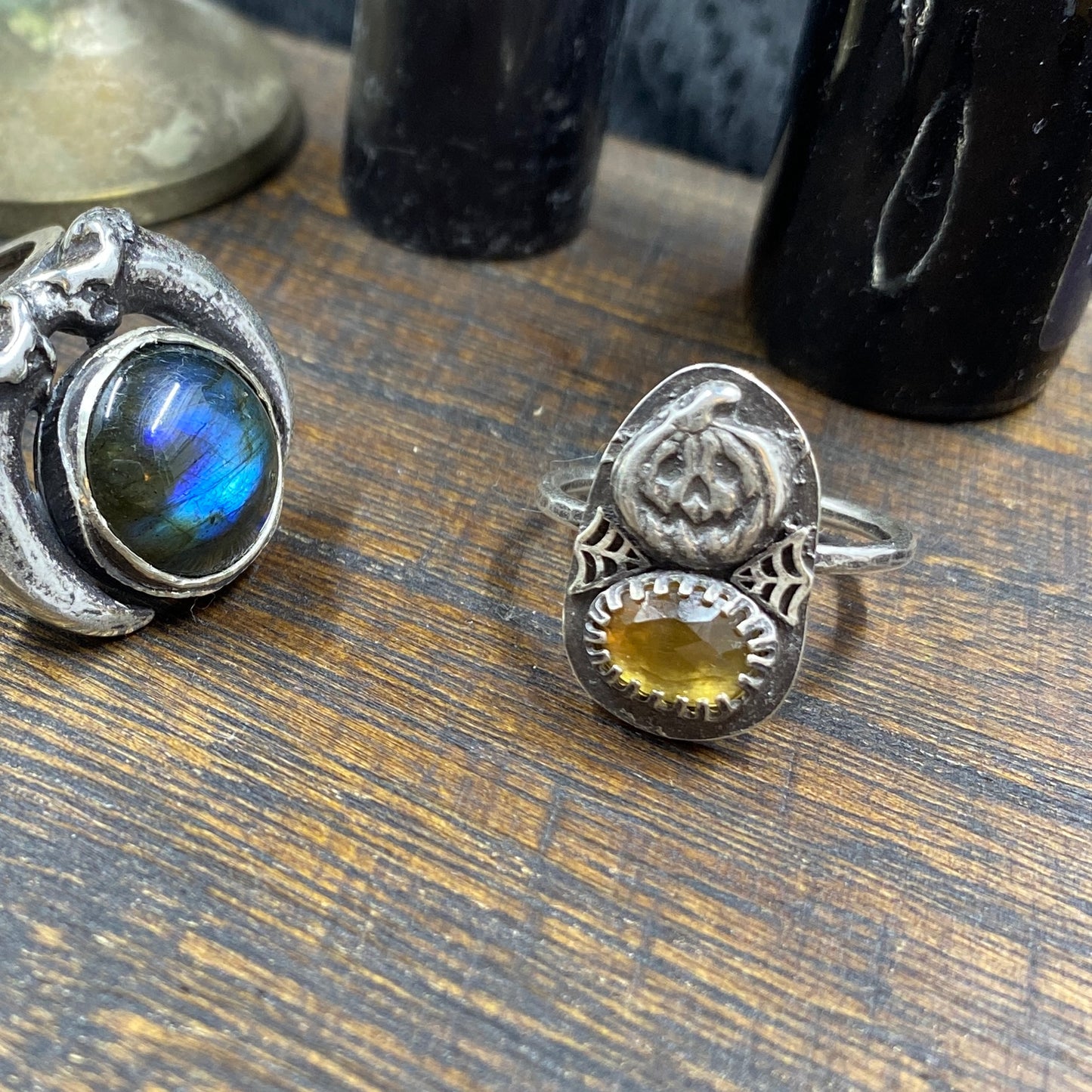 Citrine Jack-O'-Lantern Ring Size 6.75