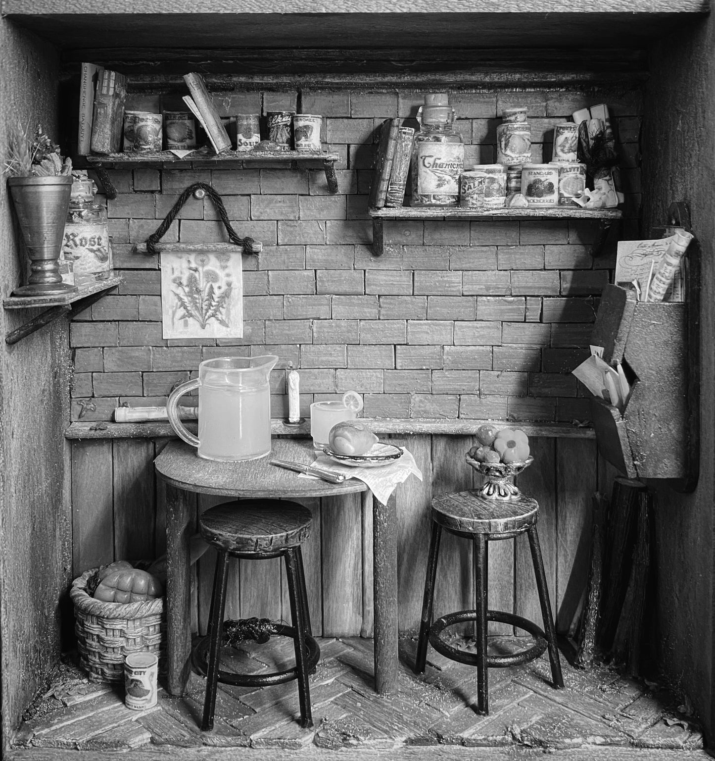 Cottage Breakfast Nook Miniature