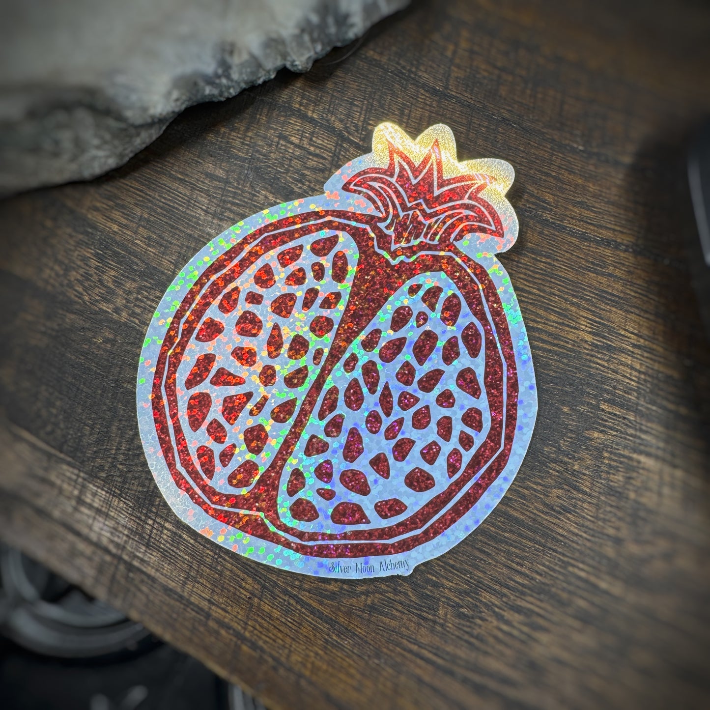 Pomegranate Holo Sticker