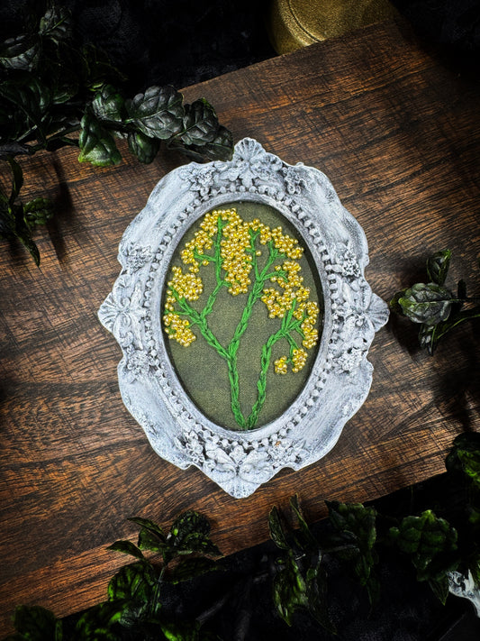 Yarrow Framed Embroidery