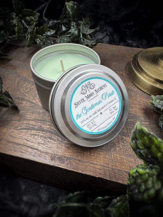 The Gentleman Pirate Candle 2oz Tin