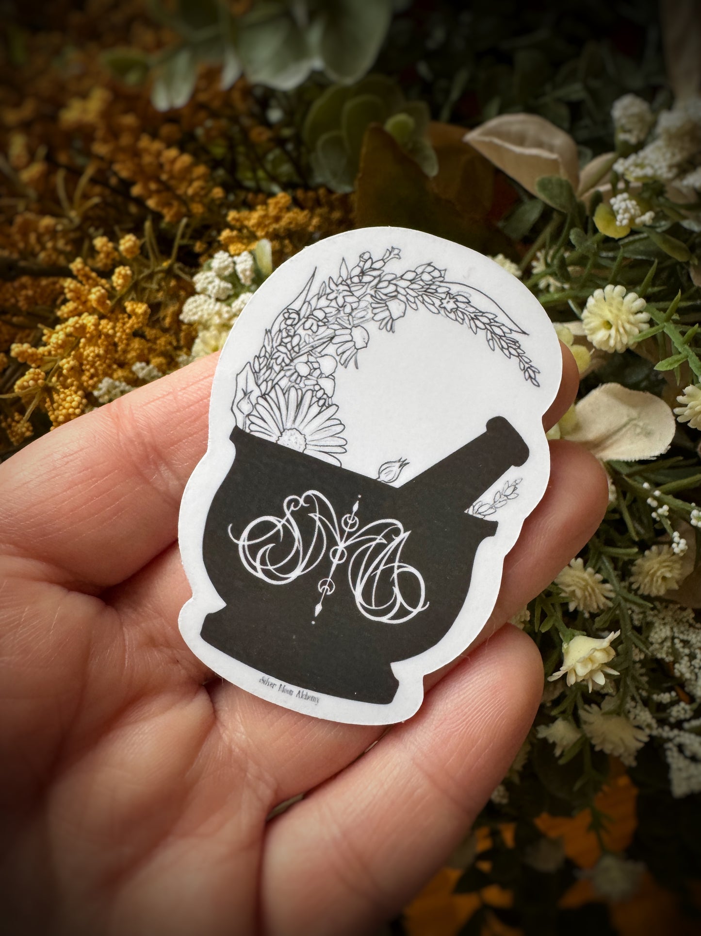 Silver Moon Alchemy Logo Sticker