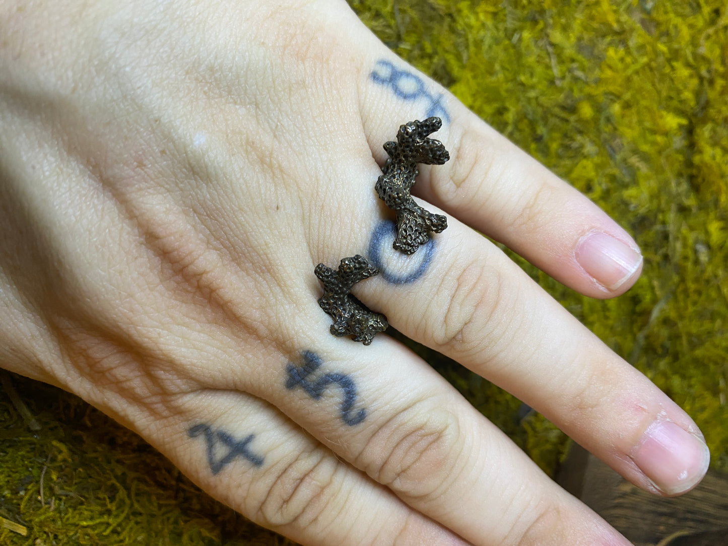 Bronze Coral Ring (US size 7-7.5)