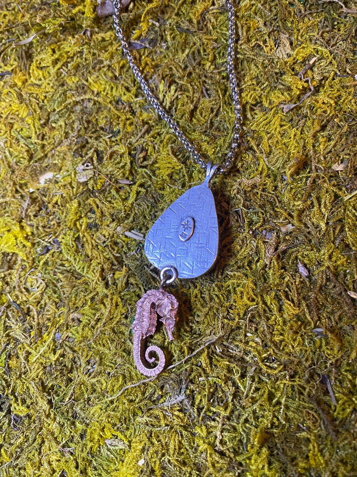 Chrysacolla Seahorse Necklace