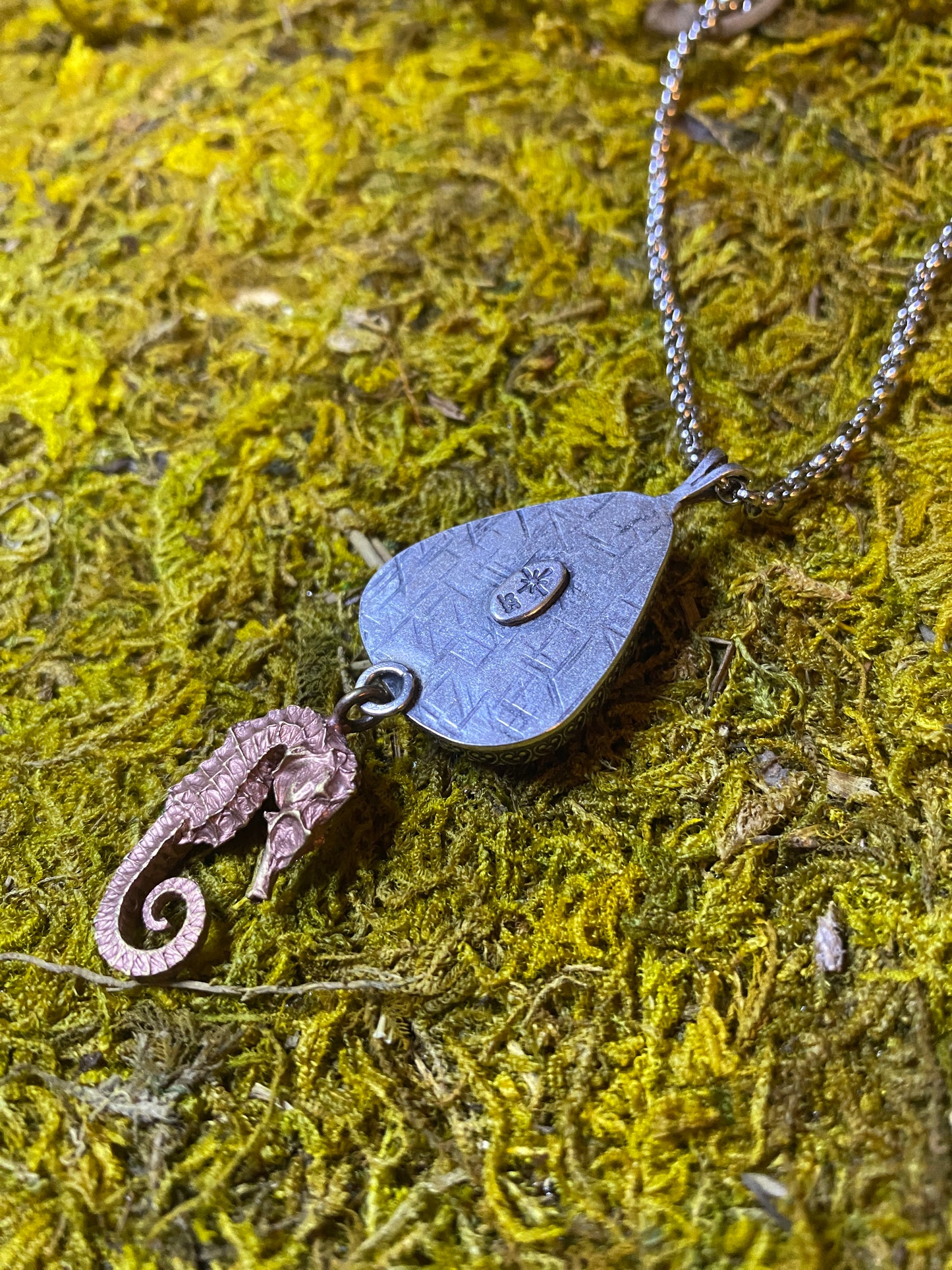 Chrysacolla Seahorse Necklace