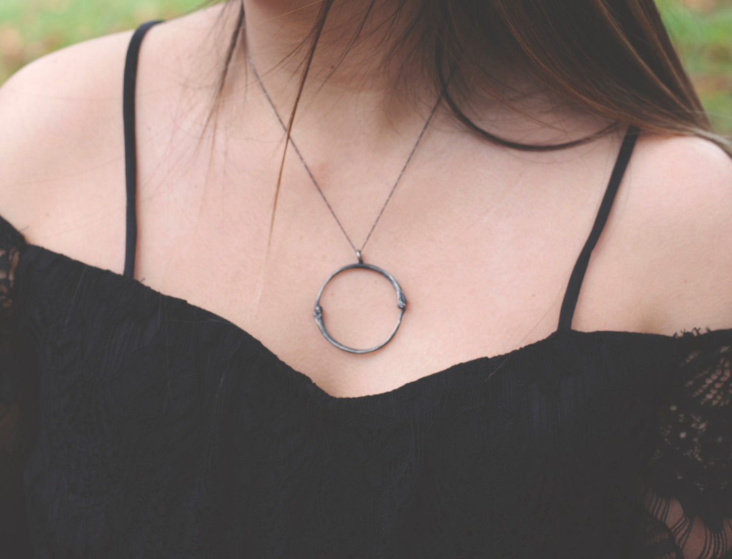 Ouroboros II: Silver Snake Rib Pendant