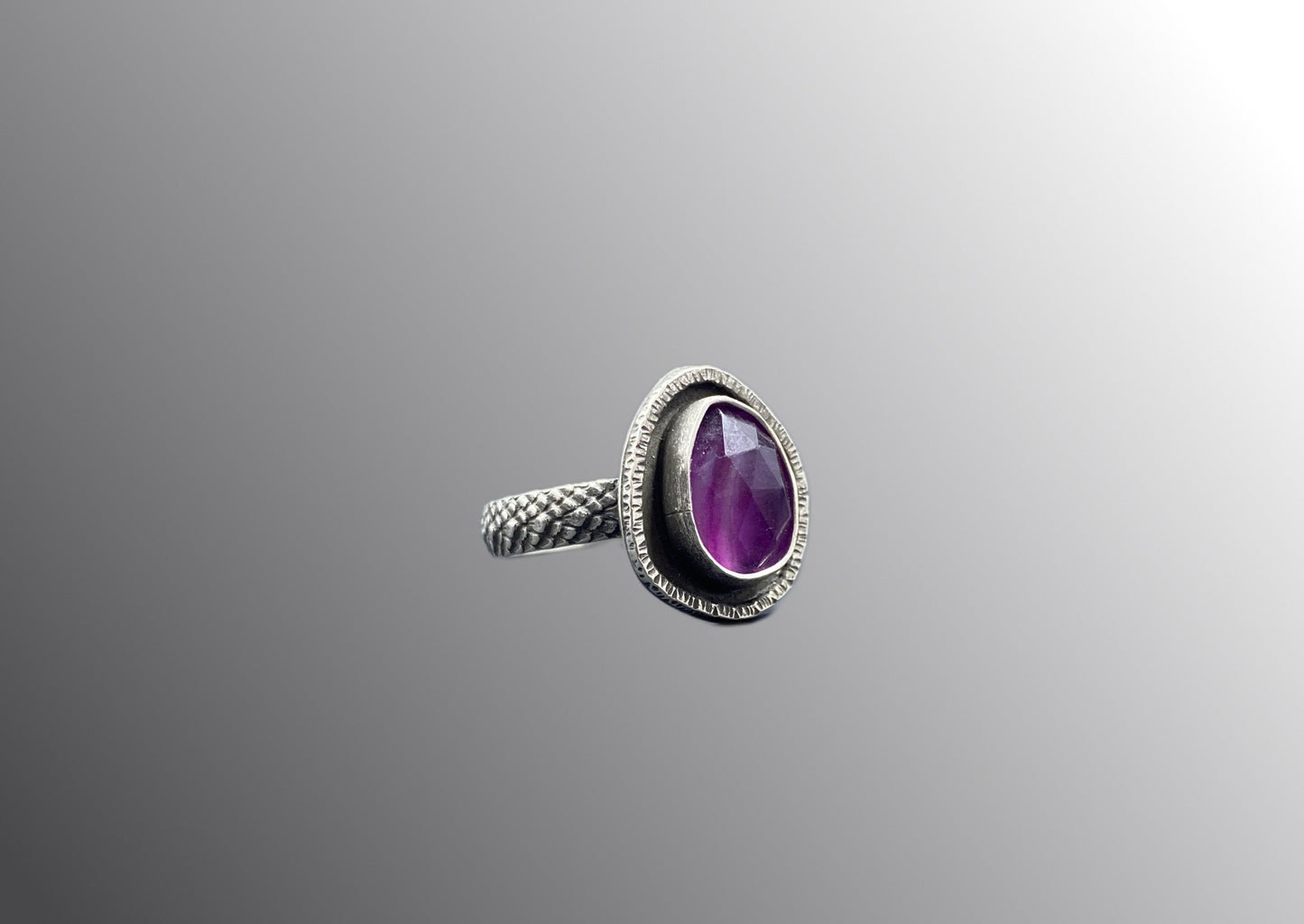Sterling Fluorite Ring (size 9)