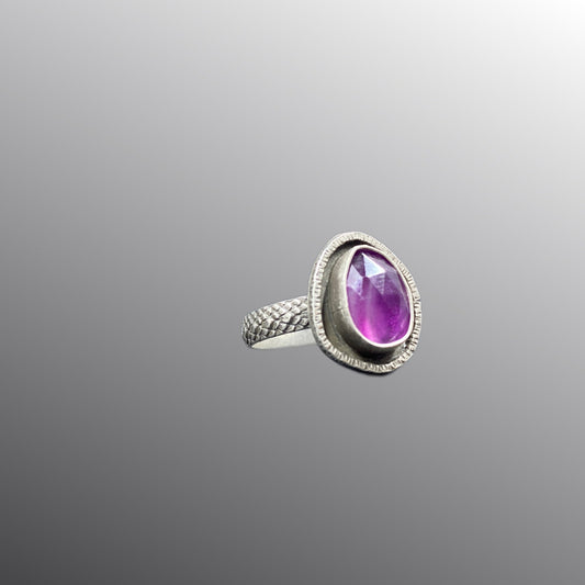 Sterling Fluorite Ring (size 9)