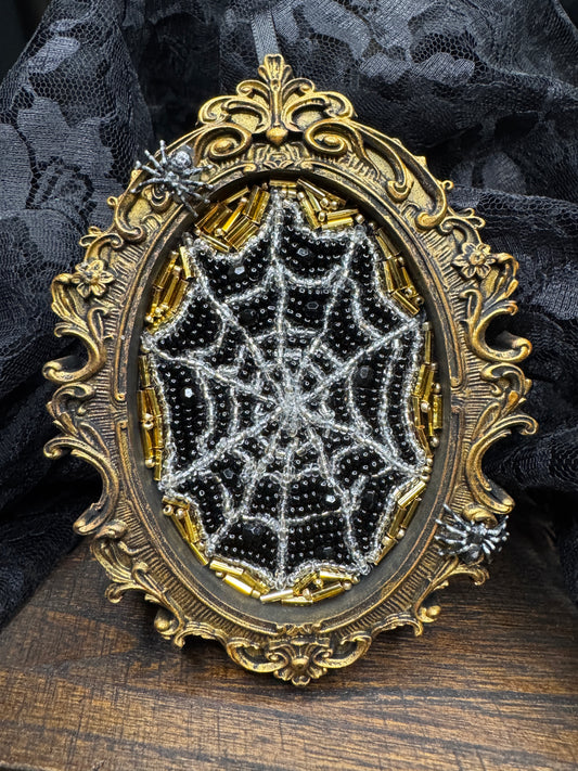 Spiderweb Framed Embroidery