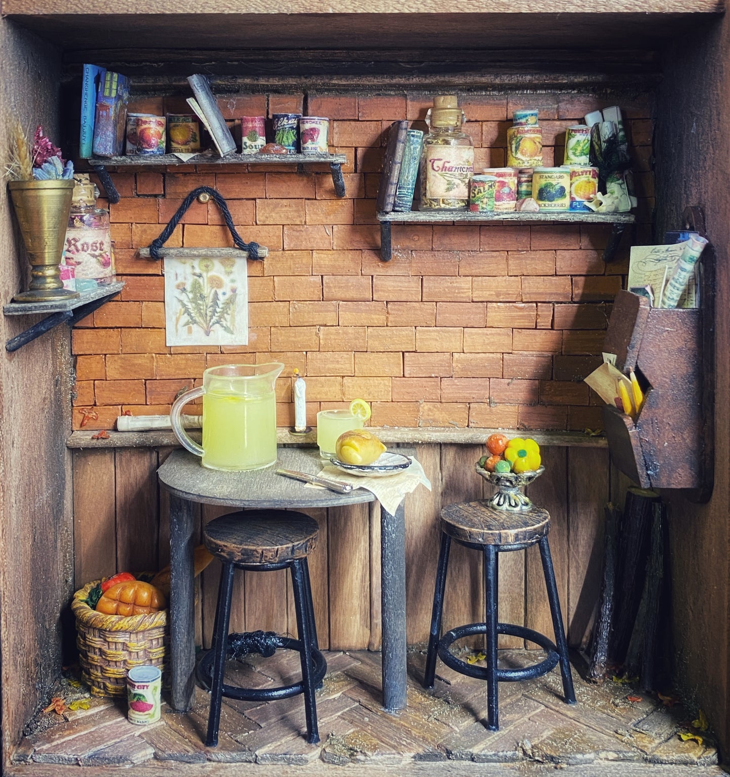 Cottage Breakfast Nook Miniature