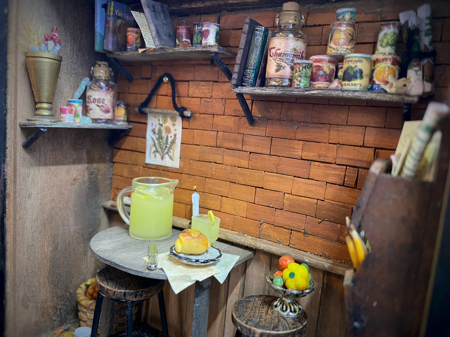 Cottage Breakfast Nook Miniature