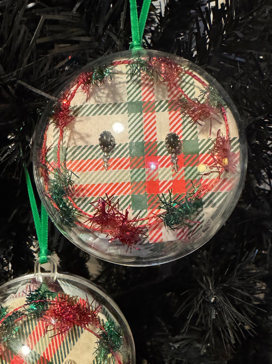 Black Star Diopside Stud Earrings Ornament