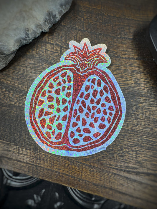 Pomegranate Holo Sticker