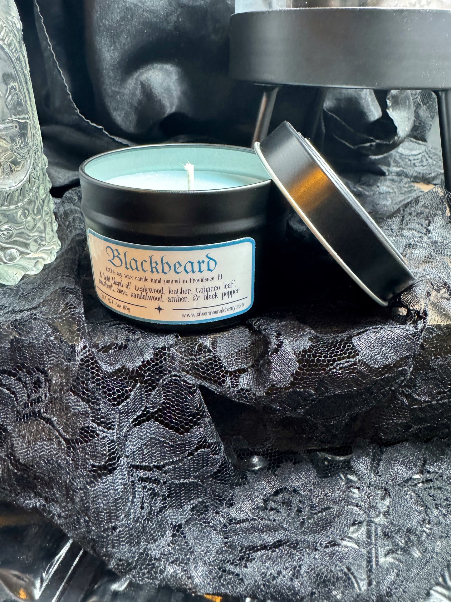 Blackbeard Candle 4oz Tin