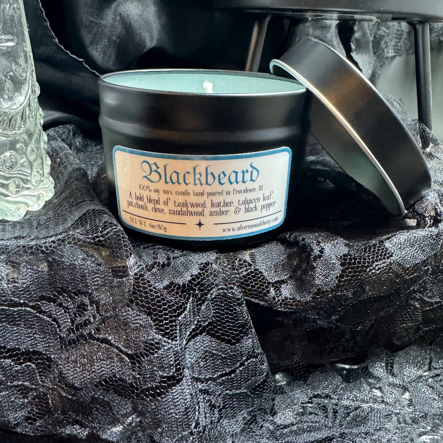 Blackbeard Candle 4oz Tin