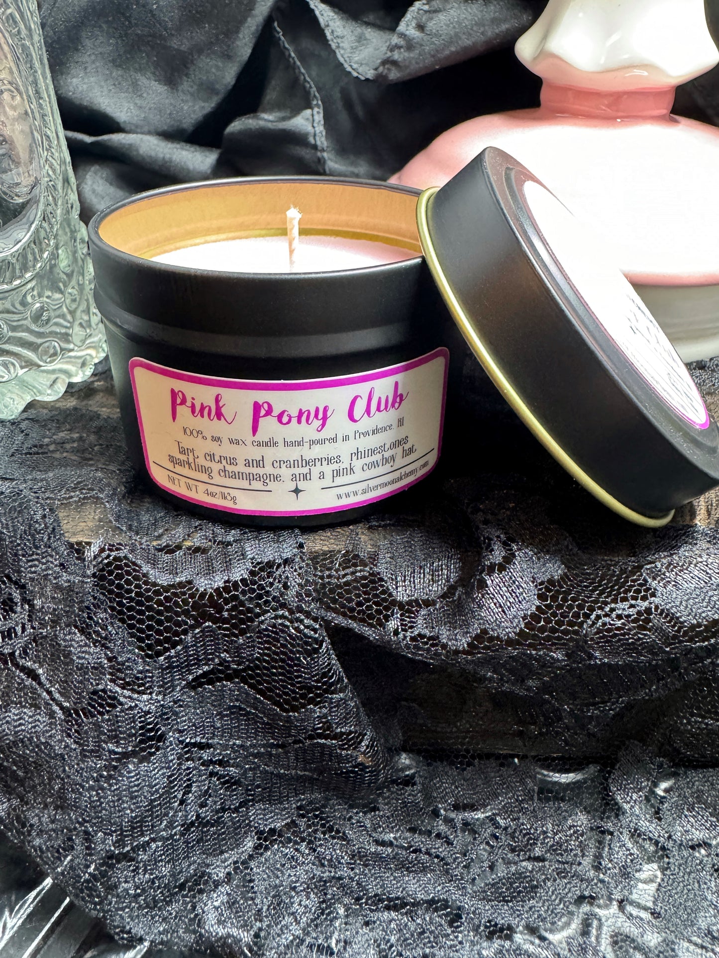 Pink Pony Club Candle 4oz Tin