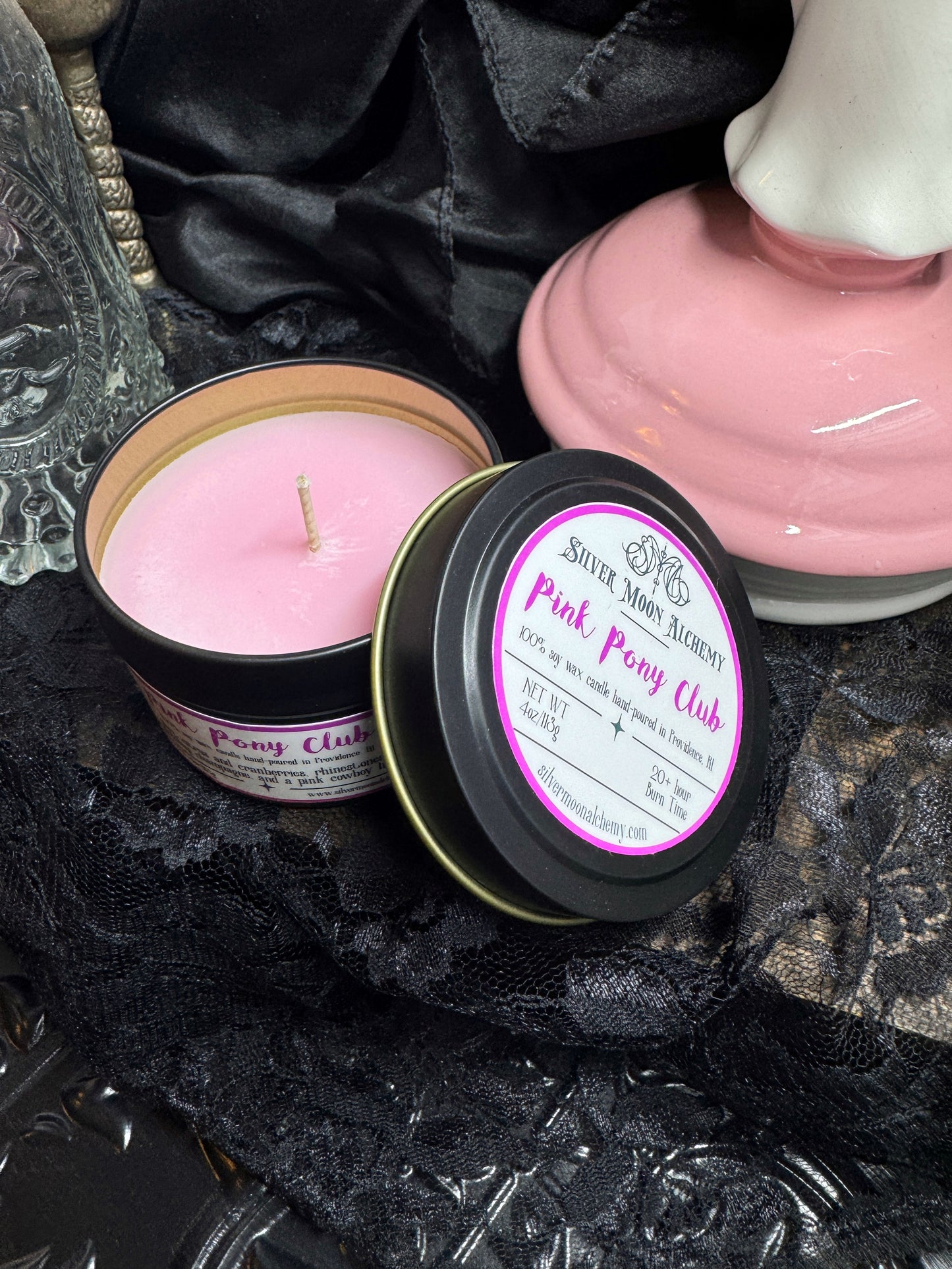 Pink Pony Club Candle 4oz Tin