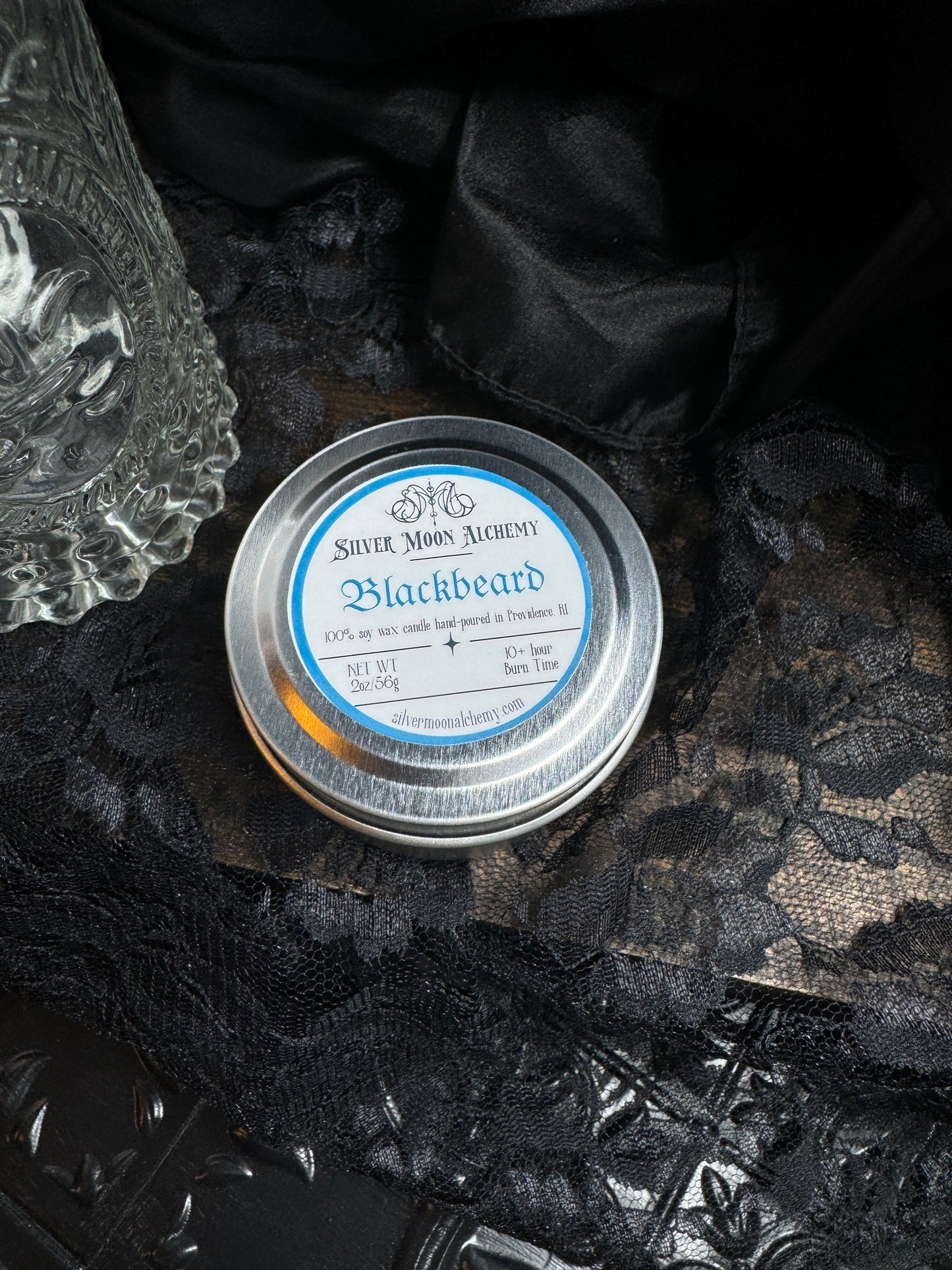 Blackbeard Candle 2oz Tin