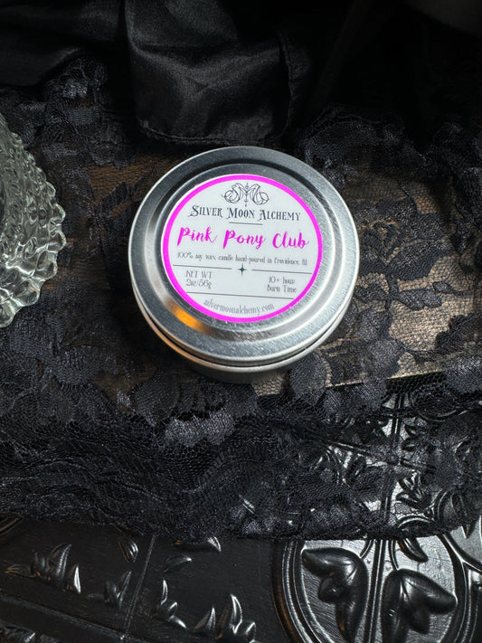 Pink Pony Club Candle 2oz Tin