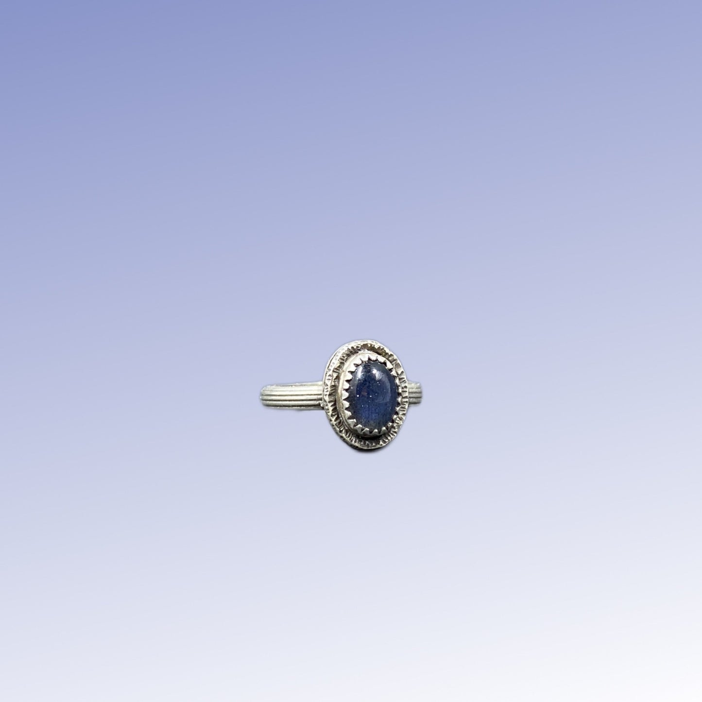 Sterling Mini Labradorite Ring (size 6)
