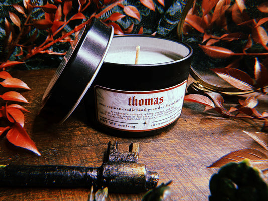 Thomas Soy Candle 2oz / 4oz Tin