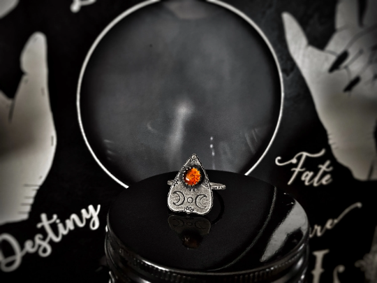 Samhain Amber Mini Planchette Ring (October Exclusive)